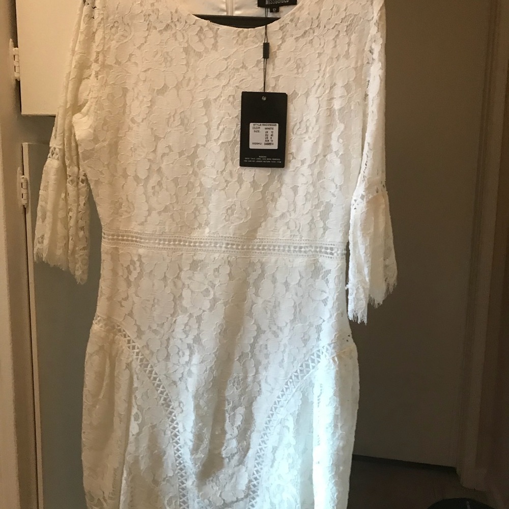 White lace dress